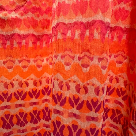 Colorful sheer beach cover up. - Picture 5 of 8